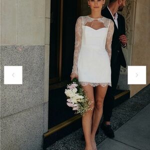 Lace Bridal Event Dress - Barlow Mini Dress